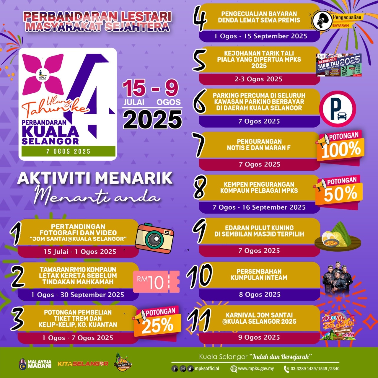 ULANG TAHUN KE-4 PERBANDARAN KUALA SELANGOR