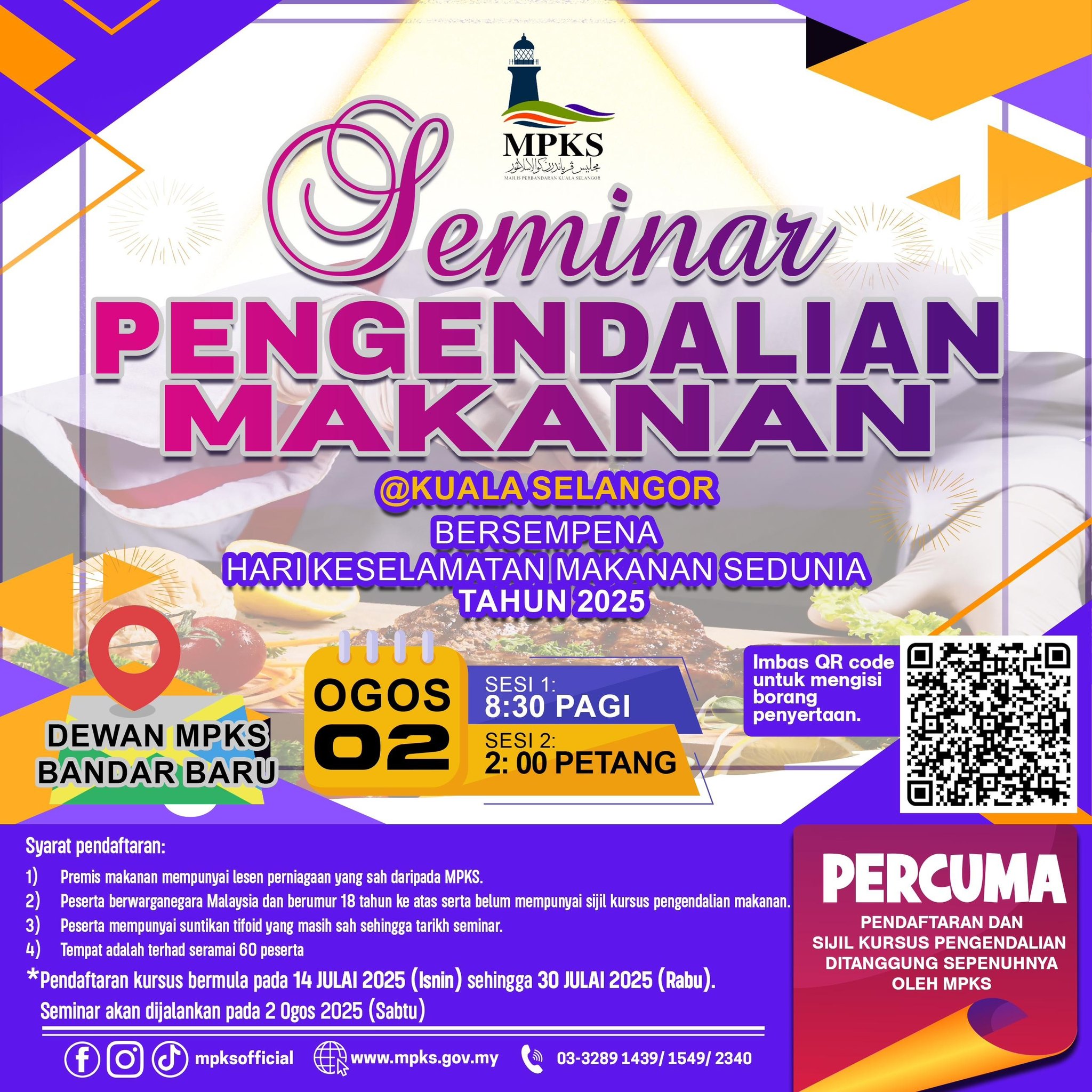 SEMINAR PENGENDALIAN MAKANAN DAERAH KUALA SELANGOR