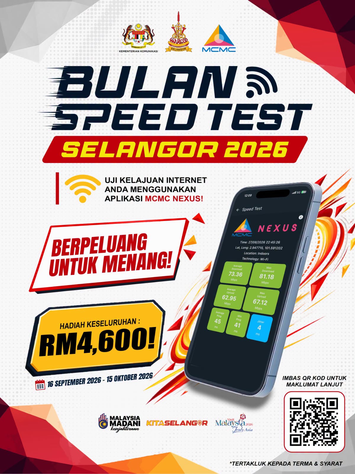 JOM SERTAI BULAN SPEED TEST SELANGOR 2026!
