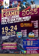 KEJOHANAN E-GAMES PIALA YDP MPKS 2025