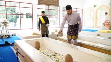 DYTM RAJA MUDA SELANGOR BERANGKAT MENZIARAHI KOMPLEKS MAKAM DIRAJA KOTA MELAWATI