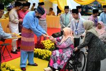 MAJLIS BERBUKA PUASA DYMM SULTAN SELANGOR BERSAMA RAKYAT DAN PENYAMPAIAN SUMBANGAN HARI RAYA 1447H DI MASJID JAMEK SULTAN IBRAHIM, KUALA SELANGOR