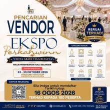 PENCARIAN VENDOR EKSPO PERKAHWINAN MPKS 2026