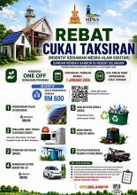 REBAT CUKAI TAKSIRAN – INSENTIF KEDIAMAN MESRA ALAM SEKITAR